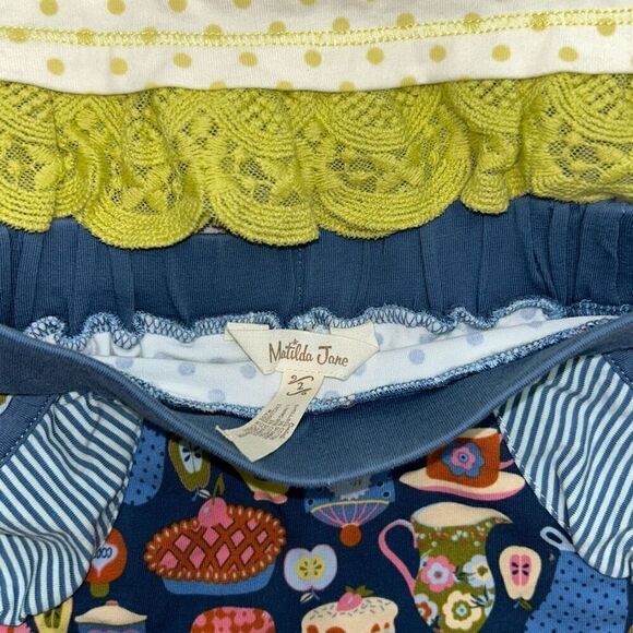 Matilda Jane rehearsal tee time skirt set sz 2 - Picture 5 of 6